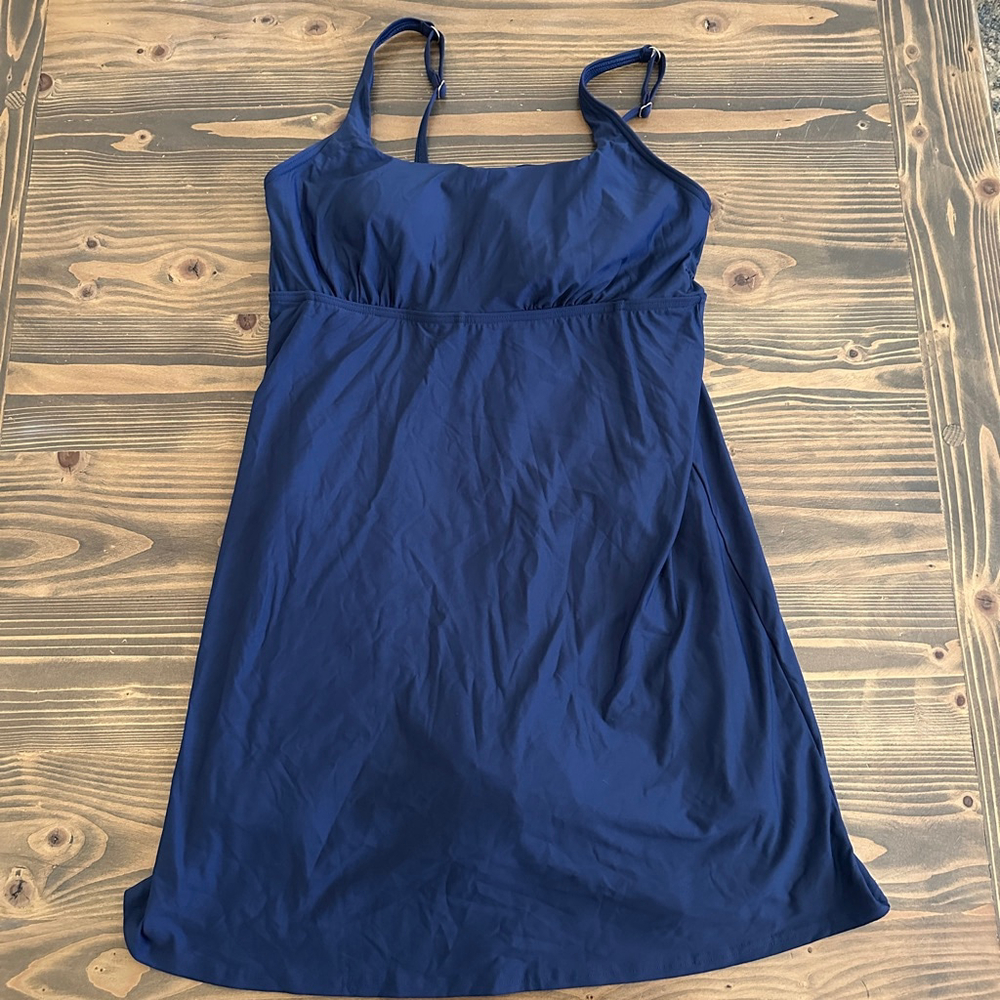 Lands' End Women's Navy Swim One Piece